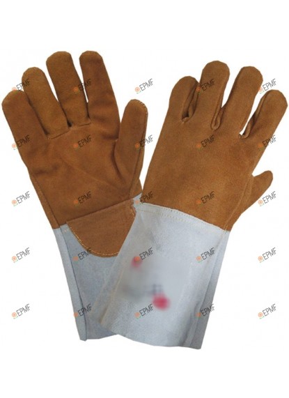 Gants de protection contre la chaleur, en cuir.