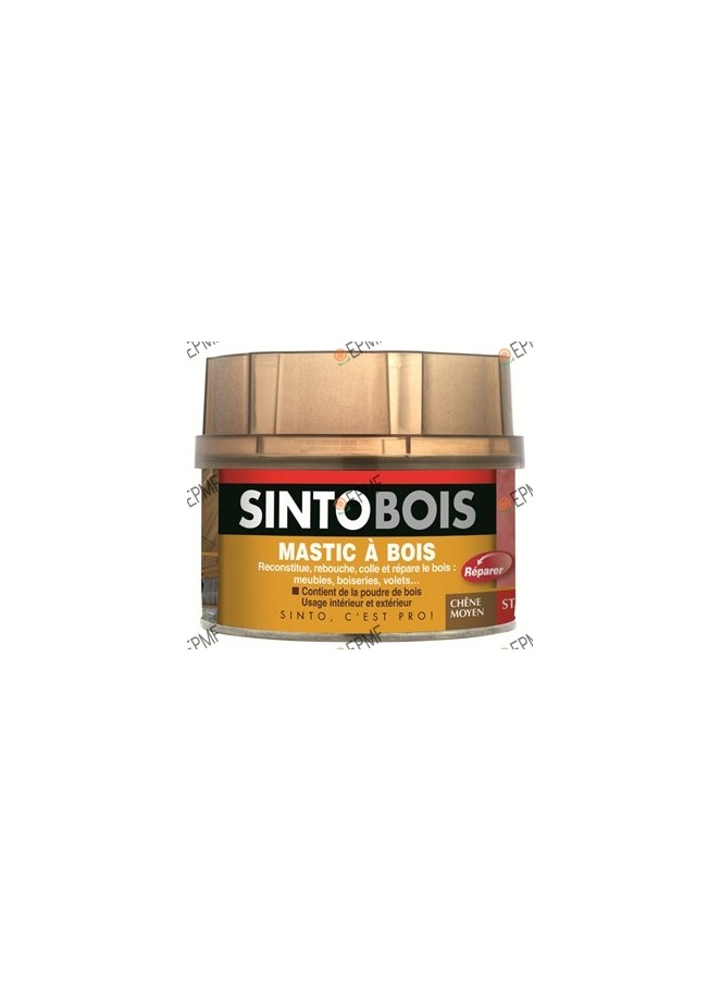 Sinto - Mastic SINTOBOIS + Tube durcisseur SINTO - Chêne - Boite 170 ml -  33700 - Mastic, silicone, joint - Rue du Commerce