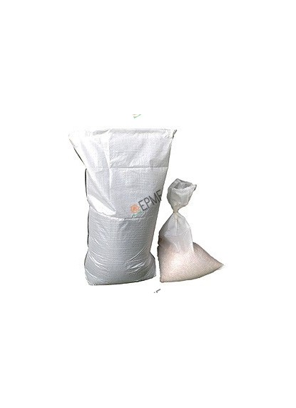 Poudre de démoulage blanche en sac de 25 kg.